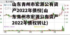 山东青州市宏源公有资产2022年债权(山东青州市宏源公有资产2022年债权转让)