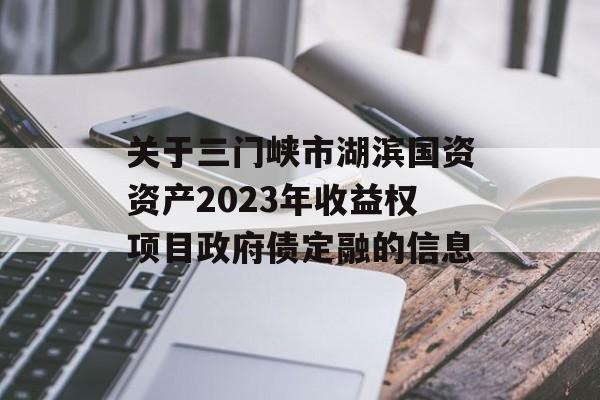 关于三门峡市湖滨国资资产2023年收益权项目政府债定融的信息
